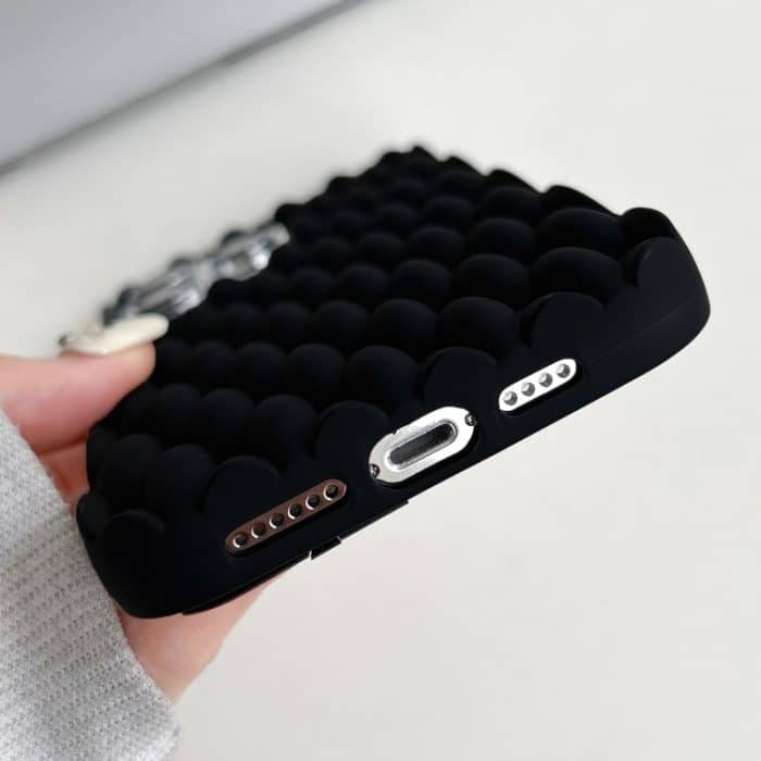 Gewebte, kühlende TPU-Telefonhülle in Volltonfarbe, For iPhone 15 Pro – Bild 5