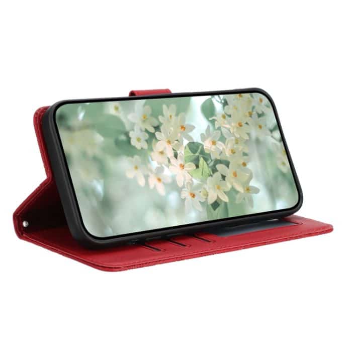 Handyhülle aus Leder mit floralem Prägemuster, For iPhone 15, For iPhone 14 Plus, For iPhone 14, For iPhone 14 Pro – Bild 4