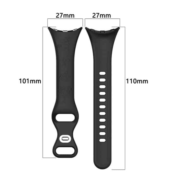 Uhrenarmband aus Silikon mit lasergravierter Textur, For Google Pixel Watch 3 41mm – Bild 3