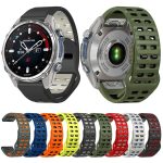Zweifarbiges Uhrenarmband aus Silikon mit Nietenschnalle und Schnellverschluss, For Garmin 26mm, For Garmin 22mm – Bild 2