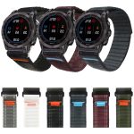 Uhrenarmband mit Schnellverschluss und Nylonschlaufe und Klettverschluss, For Garmin 26mm, For Garmin 22mm – Bild 2