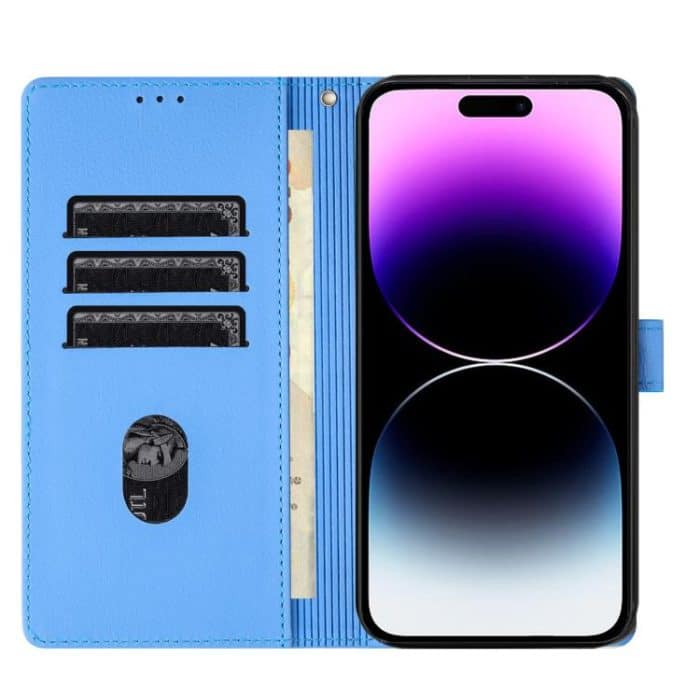 Handyhülle aus Leder mit geprägtem Cartoon-Elefantenmotiv, For iPhone 16 Pro Max, For iPhone 16 Pro, For iPhone 16 Plus, For iPhone 16 – Bild 4