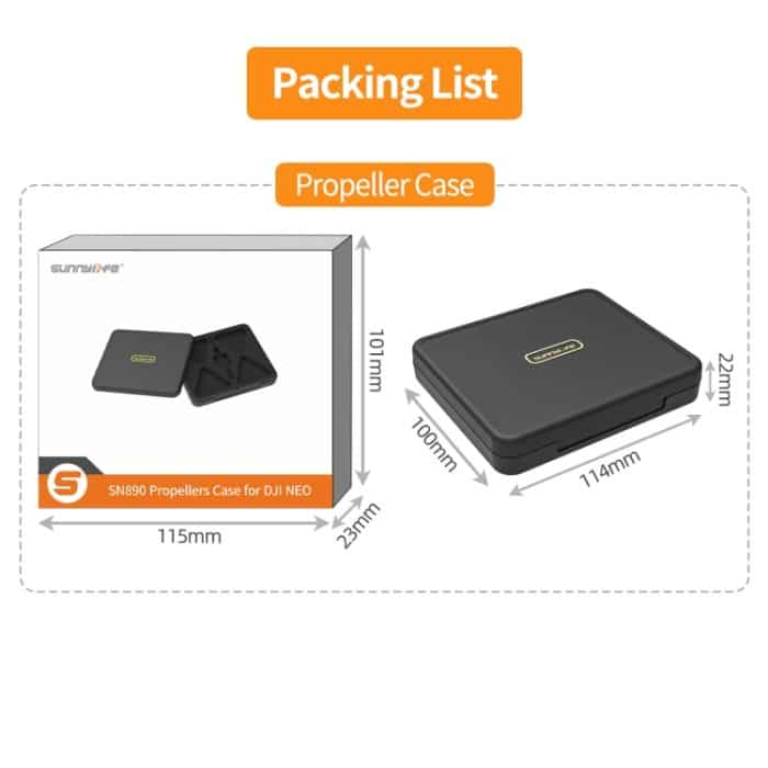 Sunnylife NEO Propellers Case Aufbewahrung Mini Reisekoffer Box, For DJI Neo – Bild 8
