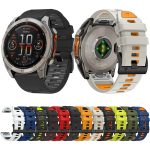 Offizielles zweifarbiges Uhrenarmband aus Silikon mit Schnellverschluss, For Garmin 26mm, For Garmin 22mm – Bild 2
