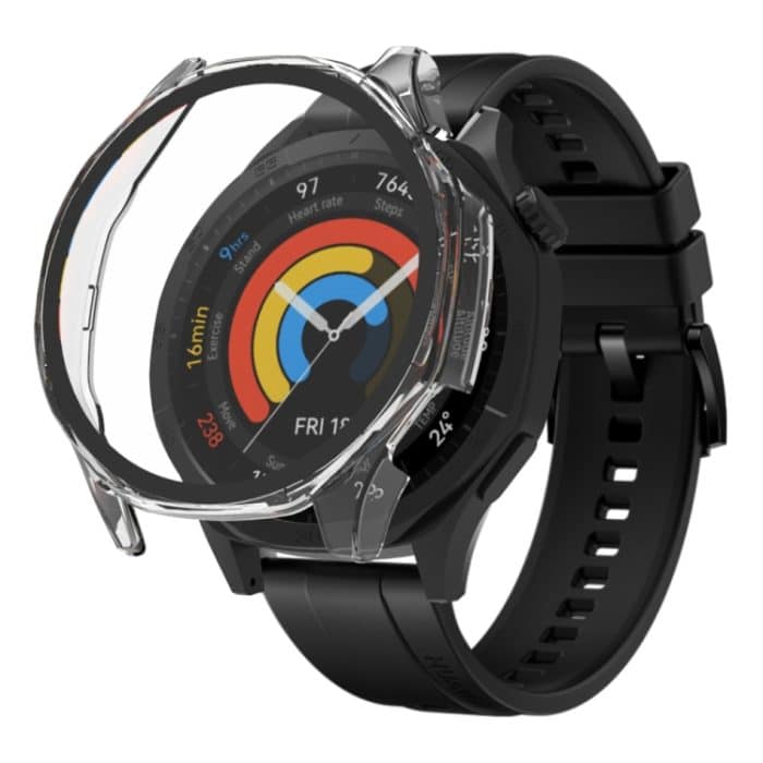Schutzhülle aus PC-Uhrenschutz mit gehärteter Glasfolie, For Huawei Watch GT 5 46mm – Bild 2