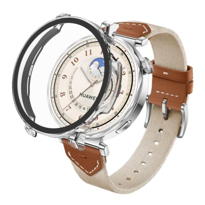 Schutzhülle aus PC-Uhrenschutz mit gehärteter Glasfolie, For Huawei Watch GT 5 41mm – Bild 2