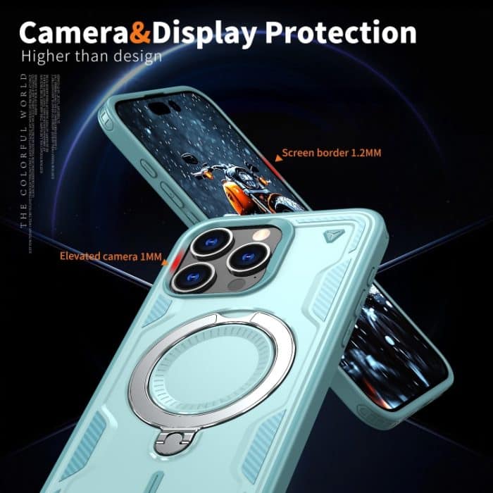 PC Hybrid TPU Armor MagSafe Halter Handyhülle, For iPhone 15 Pro – Bild 6