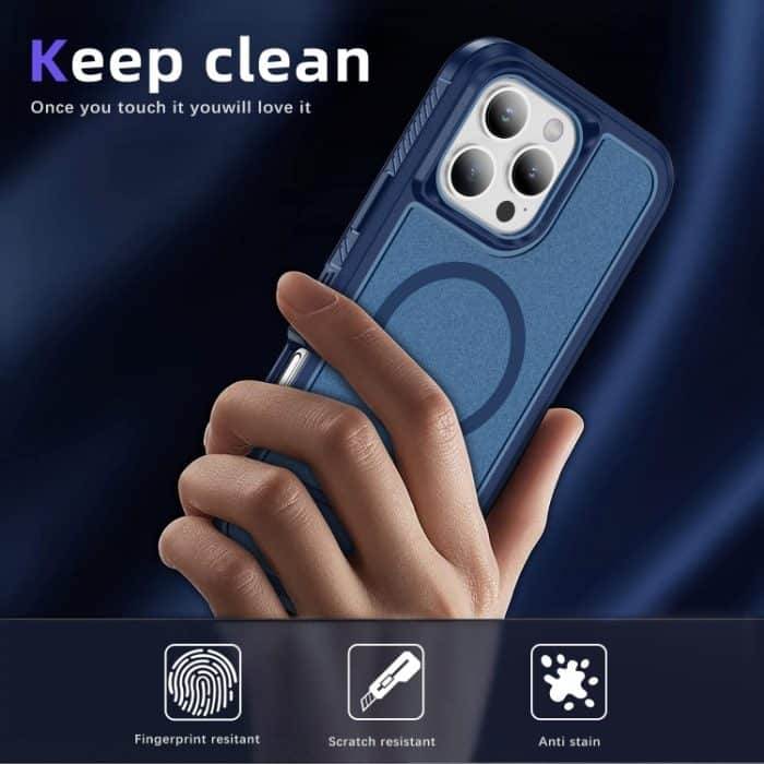 Guard MagSafe Holder Matte PC Hybrid TPU-Telefonhülle, For iPhone 16 Pro Max – Bild 4