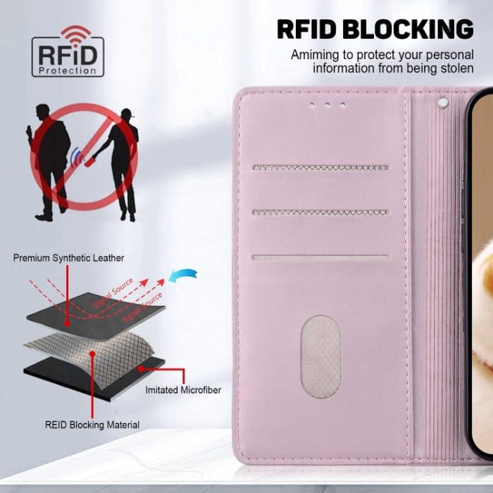 Süße Katzen RFID Leder Handyhülle, iPhone 16e, For iPhone 16 Pro Max, For iPhone 16 Pro, For iPhone 16 Plus – Bild 7