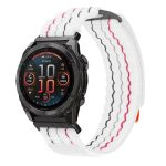 Uhrenarmband aus Nylon mit Klettverschluss und zwei Abschnitten im Sportstil, For Garmin 26mm, For Garmin 22mm