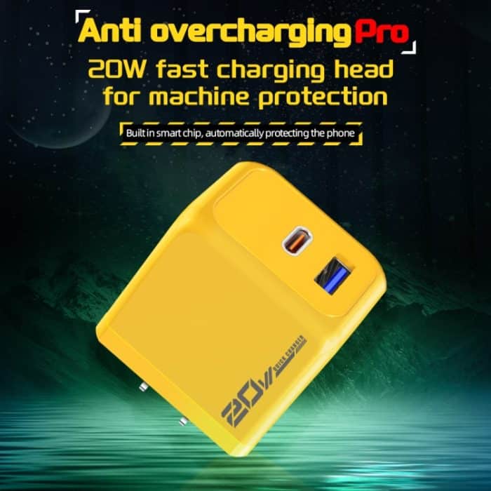 M167 PD 20W Typ-C und USB QC 3.0 Schnellladegerät – Bild 2