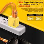 M167 PD 35W Typ-C und USB QC 3.0 Schnellladegerät – Bild 3