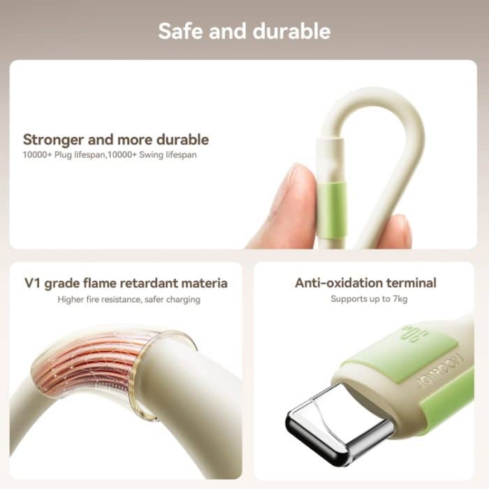 JOYROOM S-A53 Fluorescent Series 30W Typ-C auf 8-Pin Schnellladedatenkabel – Bild 6