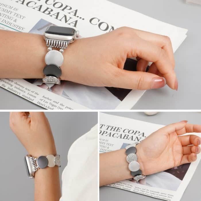 Uhrenarmband aus Legierung und Metall, For Apple Watch 46mm / 49mm / 45mm / 44mm, For Apple Watch 42mm / 41mm / 40mm / 38mm – Bild 6