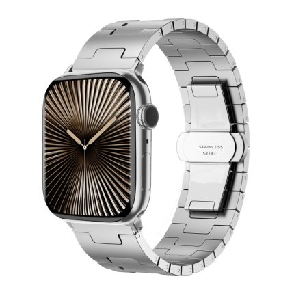 Edelstahl-Uhrenarmband mit seitlicher Entriegelung, For Apple Watch 46mm / 49mm / 45mm / 44mm, For Apple Watch 42mm / 41mm / 40mm / 38mm