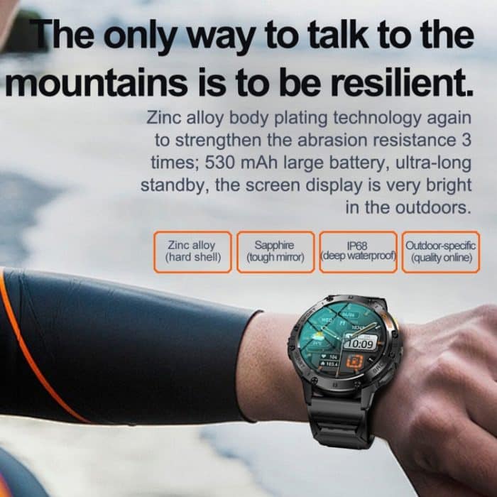 LEMFO K65 1,43 Zoll Bluetooth-Anruf-Smartwatch, unterstützt Herzfrequenz/Blutsauerstoff – Bild 5