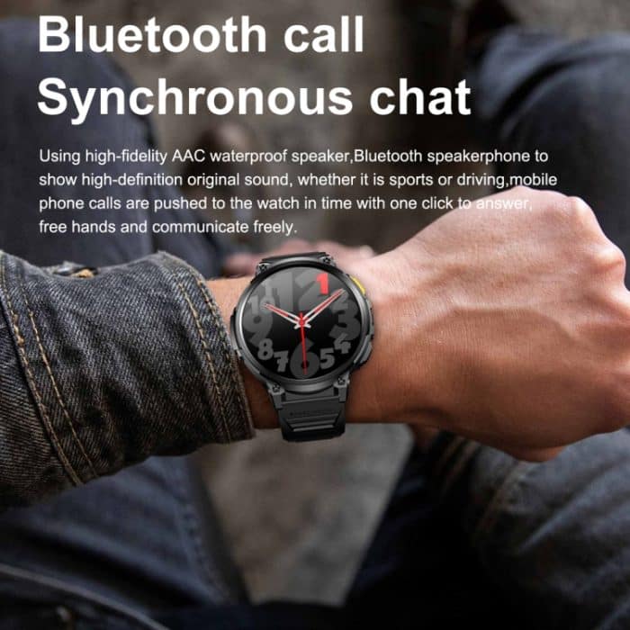LEMFO K66 1,85 Zoll Bluetooth-Anruf-Smartwatch, unterstützt Herzfrequenz/Blutsauerstoff – Bild 6