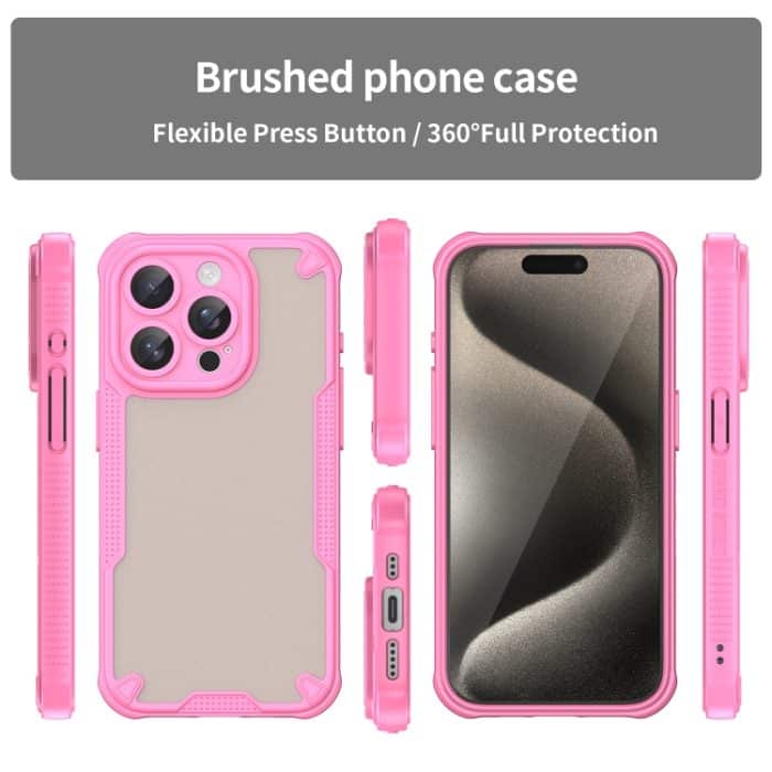 Armor Glaze PC Hybrid TPU-Telefonhülle, For iPhone 16 Pro, For iPhone 16 Plus, For iPhone 16, For iPhone 15 Pro Max – Bild 2