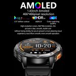 LEMFO K67 1,43 Zoll AMOLED-Bildschirm GPS-Sport-Smartwatch, unterstützt Bluetooth-Anrufe/Gesundheitsüberwachung – Bild 3
