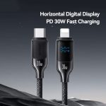 USAMS SJ741 30 W USB-C/Typ-C auf 8-poliges Digitaldisplay-Schnelldatenkabel, Länge: 1,2 m – Bild 2