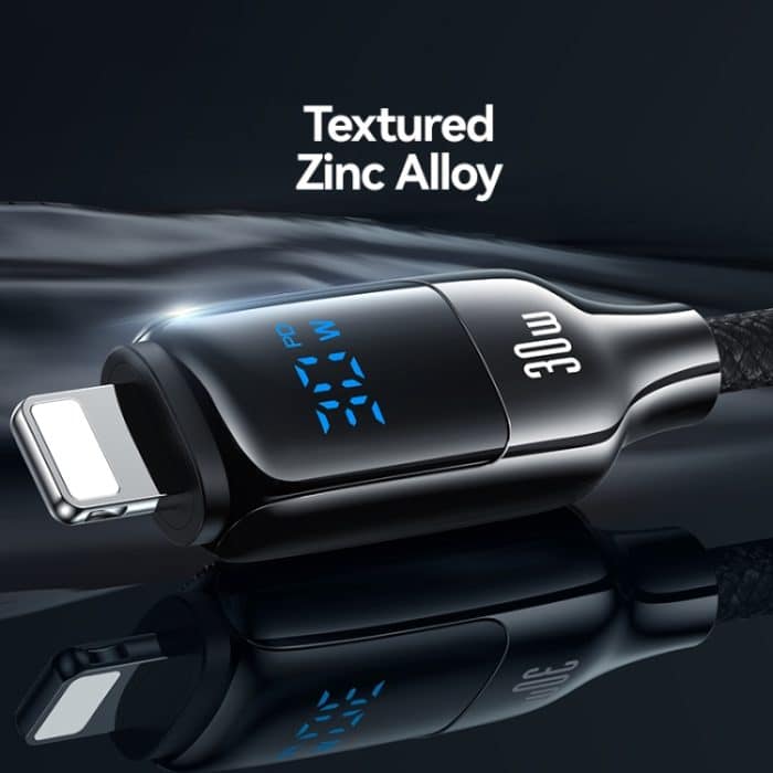 USAMS SJ741 30 W USB-C/Typ-C auf 8-poliges Digitaldisplay-Schnelldatenkabel, Länge: 1,2 m – Bild 4