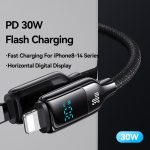 USAMS SJ741 30 W USB-C/Typ-C auf 8-poliges Digitaldisplay-Schnelldatenkabel, Länge: 1,2 m – Bild 8