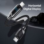 USAMS SJ742 100 W USB-C / Typ-C auf USB-C / Typ-C Zinklegierung Digitalanzeige Schnelles Datenkabel, Länge: 1,2 m – Bild 2