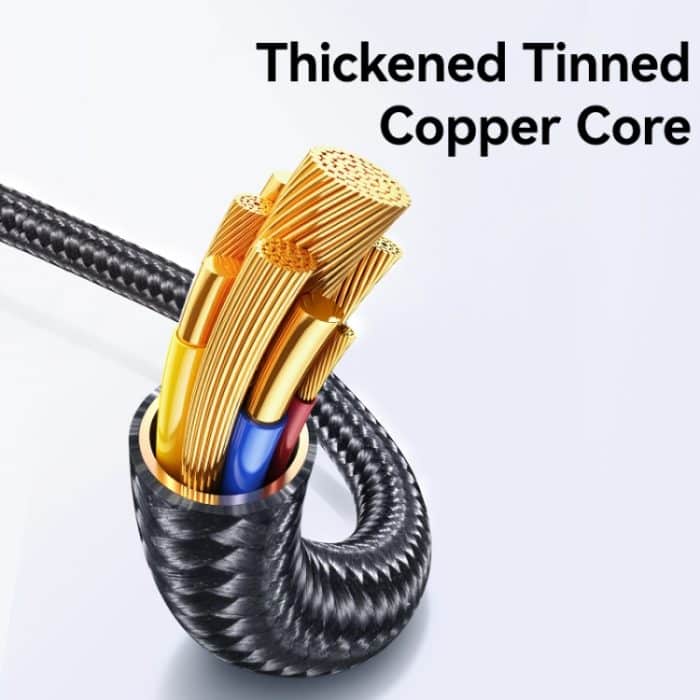 USAMS SJ743 30 W USB-C/Typ-C auf 8-poliges Schnelldatenkabel aus Zinklegierung, Länge: 1,2 m – Bild 4