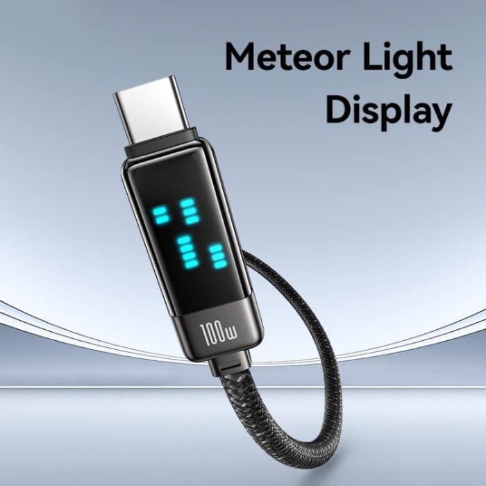 USAMS SJ744 100 W USB-C / Typ-C auf USB-C / Typ-C Zinklegierung-Schnelldatenkabel, Länge: 1,2 m – Bild 2