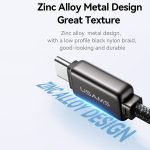 USAMS SJ744 100 W USB-C / Typ-C auf USB-C / Typ-C Zinklegierung-Schnelldatenkabel, Länge: 1,2 m – Bild 3