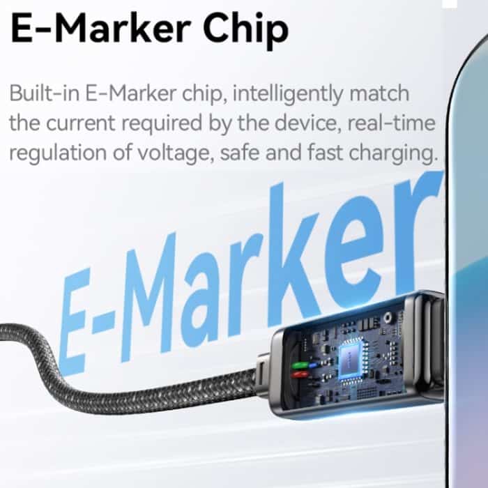 USAMS SJ744 100 W USB-C / Typ-C auf USB-C / Typ-C Zinklegierung-Schnelldatenkabel, Länge: 1,2 m – Bild 5