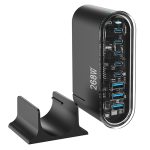 268 W GaN 5 Typ-C 3 USB-Multiport-Desktop-Ladegerät zum Teilen, US Plug, EU Plug, UK Plug, AU Plug