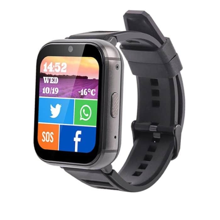 UNIWA DM66 4G Calling Smart Watch, 1,99 Zoll IPS-Bildschirm Android 9.0 unterstützt WiFi GPS, 2GB+16GB, 4GB+64GB – Bild 1