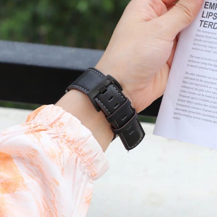 Uhrenarmband aus Edelstahl mit Schnellverschluss und Leder, For Garmin 26mm, For Garmin 22mm – Bild 4