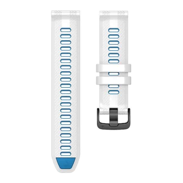 Zweifarbiges Uhrenarmband aus Silikon mit Stahlschnalle, For Garmin Forerunner 965 – Bild 7