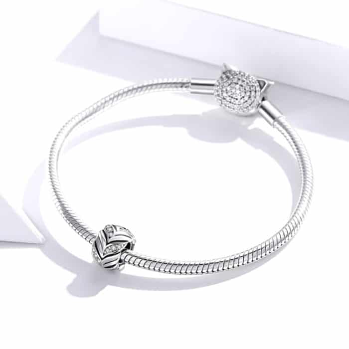 S925 Sterling Silber Weizen Zirkon Perlen DIY Armband Halskette Zubehör – Bild 7