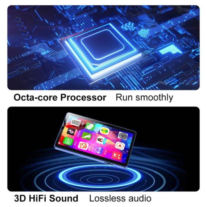 UNIWA MP009 4,0-Zoll-IPS-Bildschirm Android 8.1 AI Smart Music Player Mini Tablet PC, 2GB+16GB – Bild 8
