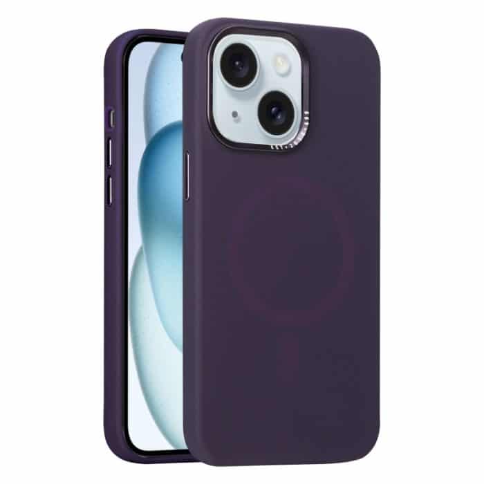 EDA007330007A.jpg Metalllinsenrahmen Flüssigsilikon MagSafe Telefonhülle – Bild 1