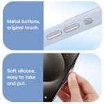 Metalllinsenrahmen Flüssigsilikon MagSafe Telefonhülle – Bild 6