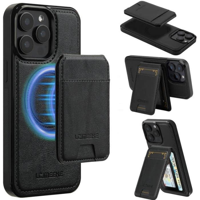 EDA007348605A.jpg LC.IMEEKE L3-Serie Abnehmbare RFID-Kartentasche Magsafe-Telefonhülle, iPhone 16e, For iPhone 15 Pro Max, For iPhone 15 Pro, For iPhone 15 Plus / 14 Plus – Bild 1
