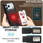 LC.IMEEKE L3-Serie Abnehmbare RFID-Kartentasche Magsafe-Telefonhülle, For iPhone 16 Pro Max, For iPhone 16 Pro, For iPhone 16 Plus, For iPhone 16 – Bild 4