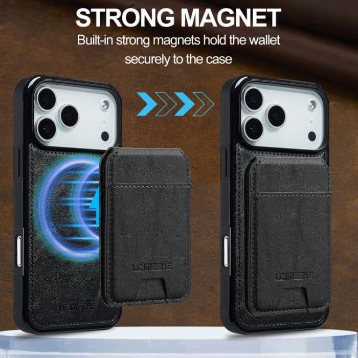 LC.IMEEKE L3-Serie Abnehmbare RFID-Kartentasche Magsafe-Telefonhülle, For iPhone 16 Pro Max, For iPhone 16 Pro, For iPhone 16 Plus, For iPhone 16 – Bild 5