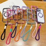 Airbag 3 in 1 CD Texture MagSafe Handyhülle mit Riemen, For iPhone 16 Pro Max, For iPhone 16 Pro, For iPhone 16 Plus – Bild 2