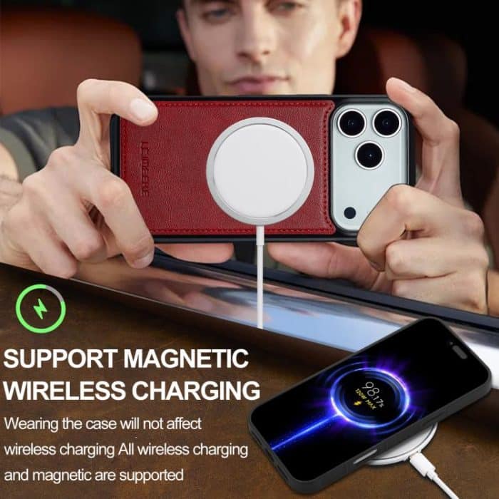 LC.IMEEKE 2-in-1-RFID-Magsafe-Telefonhülle, For iPhone 16 Pro Max, For iPhone 16 Pro, For iPhone 16 Plus, For iPhone 16 – Bild 6