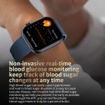 ET587 1,95 Zoll AMOLED-Bildschirm Smart Watch, EKG Elektrokardiogramm/Blutzuckerüberwachung – Bild 8