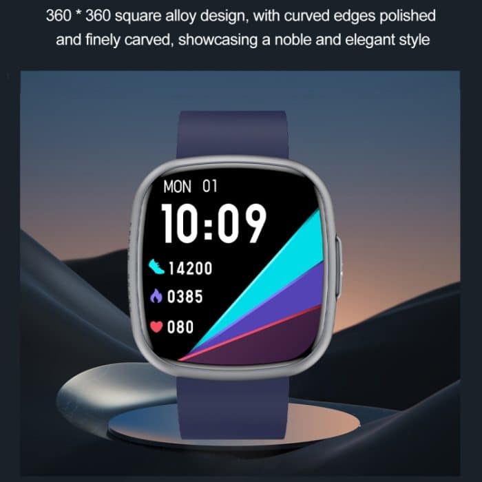 ET593 1,75 Zoll IPS Quadratischer Bildschirm Smart Watch, EKG Elektrokardiogramm / Blutzuckerüberwachung – Bild 3