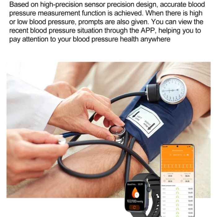 T92 1,81 Zoll IPS Square Screen Smart Watch, Herzfrequenz / Blutsauerstoff / Blutdruck – Bild 6