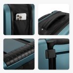 Faltbarer tragbarer Universal-Trolley-Gepäckkoffer mit Zahlenschloss, 20 inch, 24 inch – Bild 3