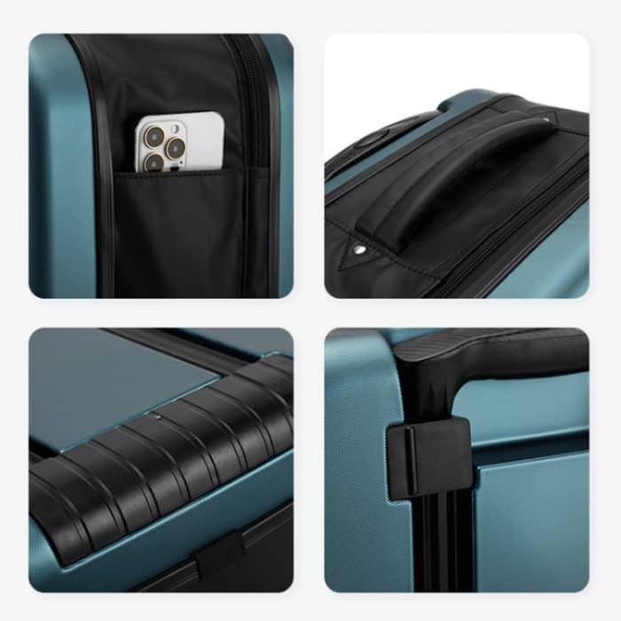 Faltbarer tragbarer Universal-Trolley-Gepäckkoffer mit Zahlenschloss, 20 inch, 24 inch – Bild 3