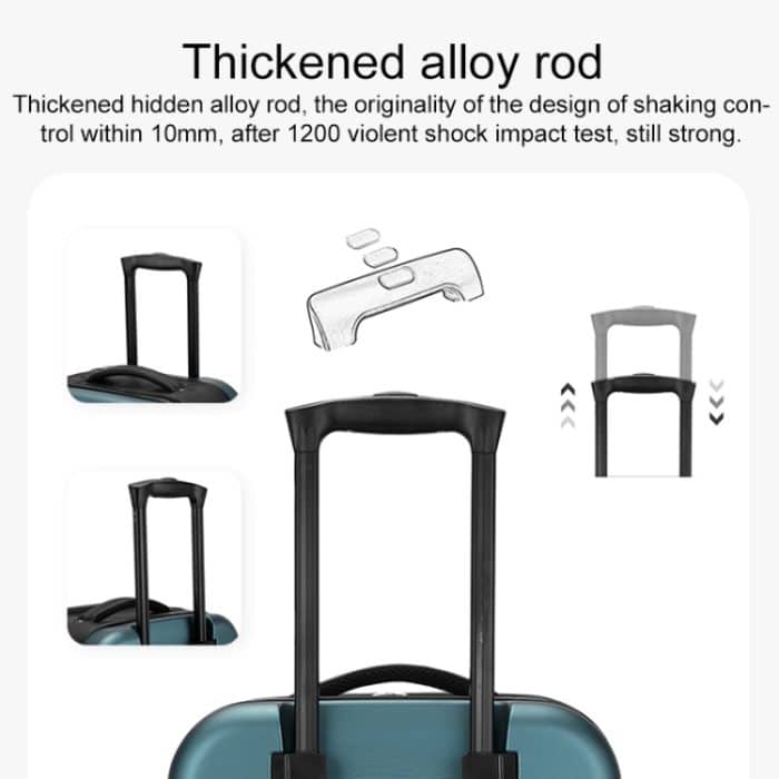 Faltbarer tragbarer Universal-Trolley-Gepäckkoffer mit Zahlenschloss, 20 inch, 24 inch – Bild 5